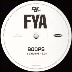 FYA - Boops (12", Promo) (Very Good Plus (VG+))